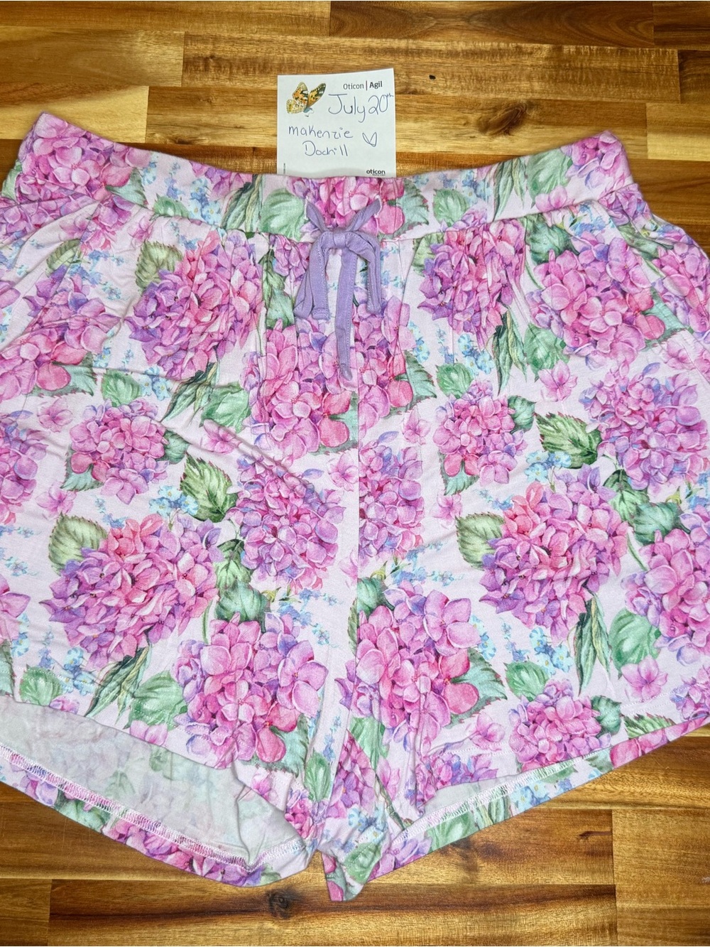 Hydrangea Bamboo Shorts Charlie’s Project